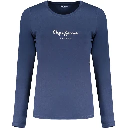 Blue Cotton Women's T-Shirt