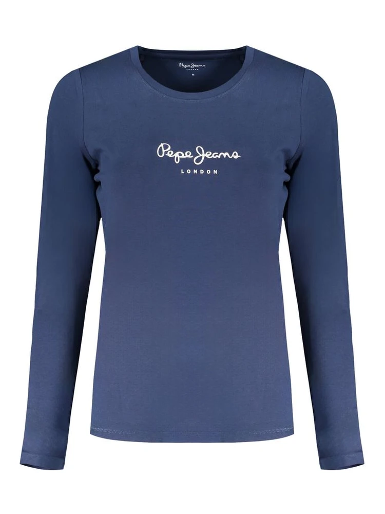 Blue Cotton Women's T-Shirt