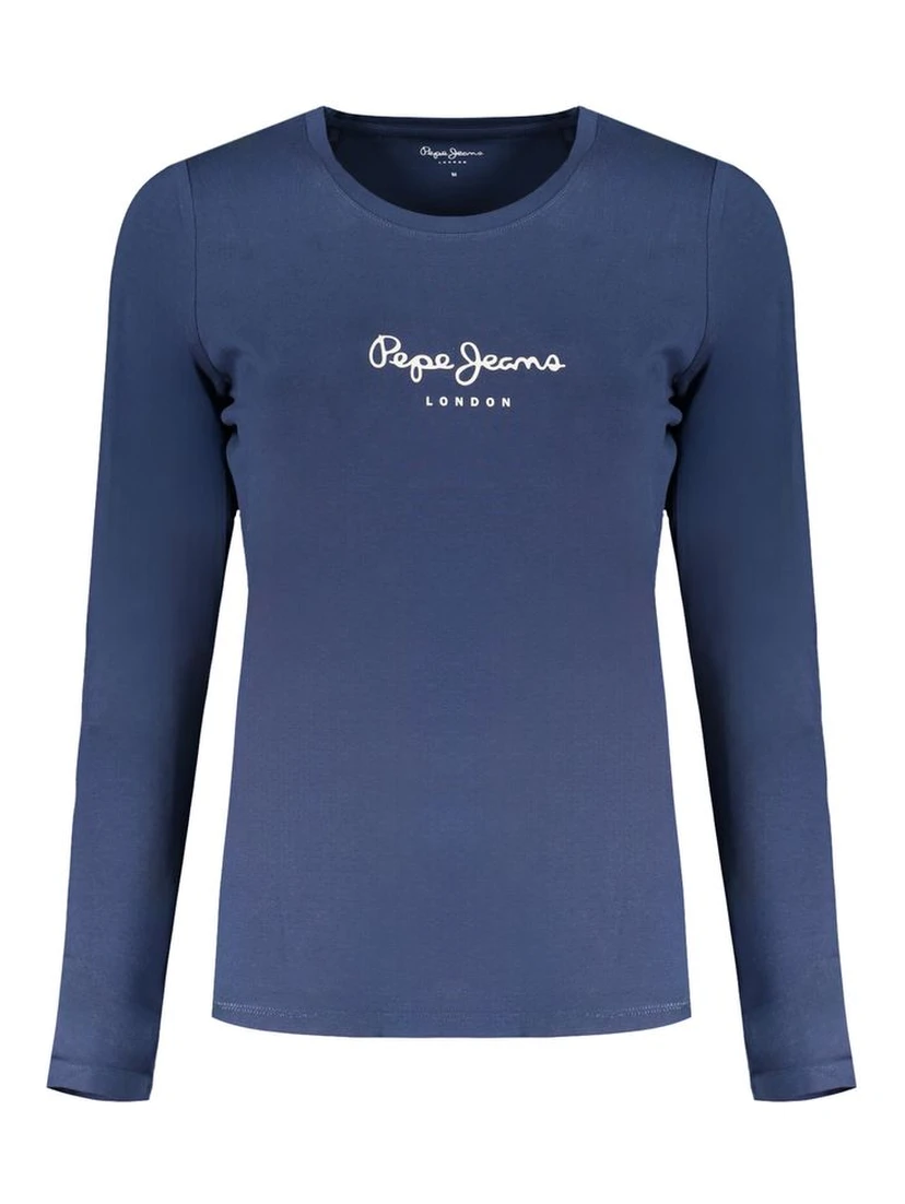 Blue Cotton Women's T-Shirt
