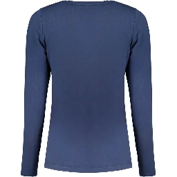 Blue Cotton Women's T-Shirt