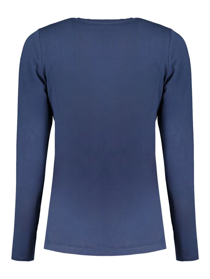 Blue Cotton Women's T-Shirt