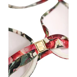 Multicolor Floral Print Beachwear Bikini Top