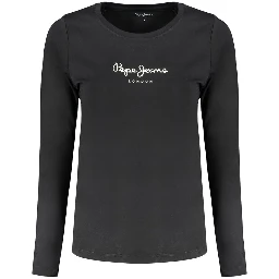 Black Cotton Women's T-Shirt