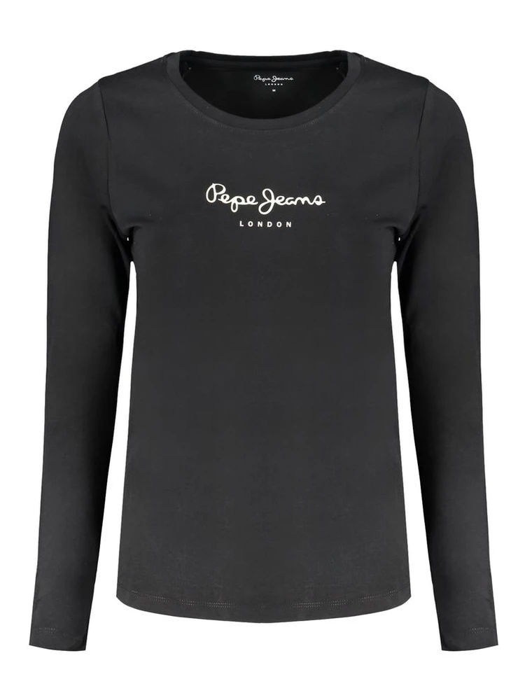 Black Cotton Women's T-Shirt