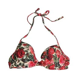 Multicolor Floral Print Beachwear Bikini Top