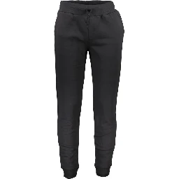 Black Cotton Men's Jogger Pants