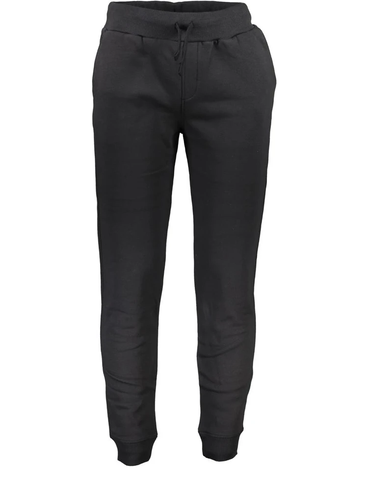 Black Cotton Men's Jogger Pants