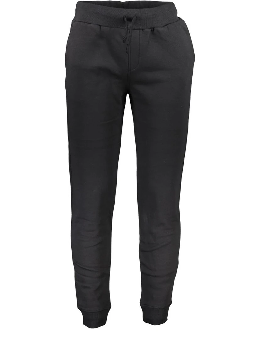 Black Cotton Men's Jogger Pants