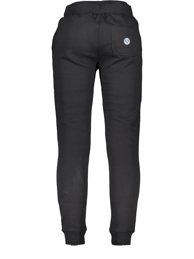 Black Cotton Men's Jogger Pants