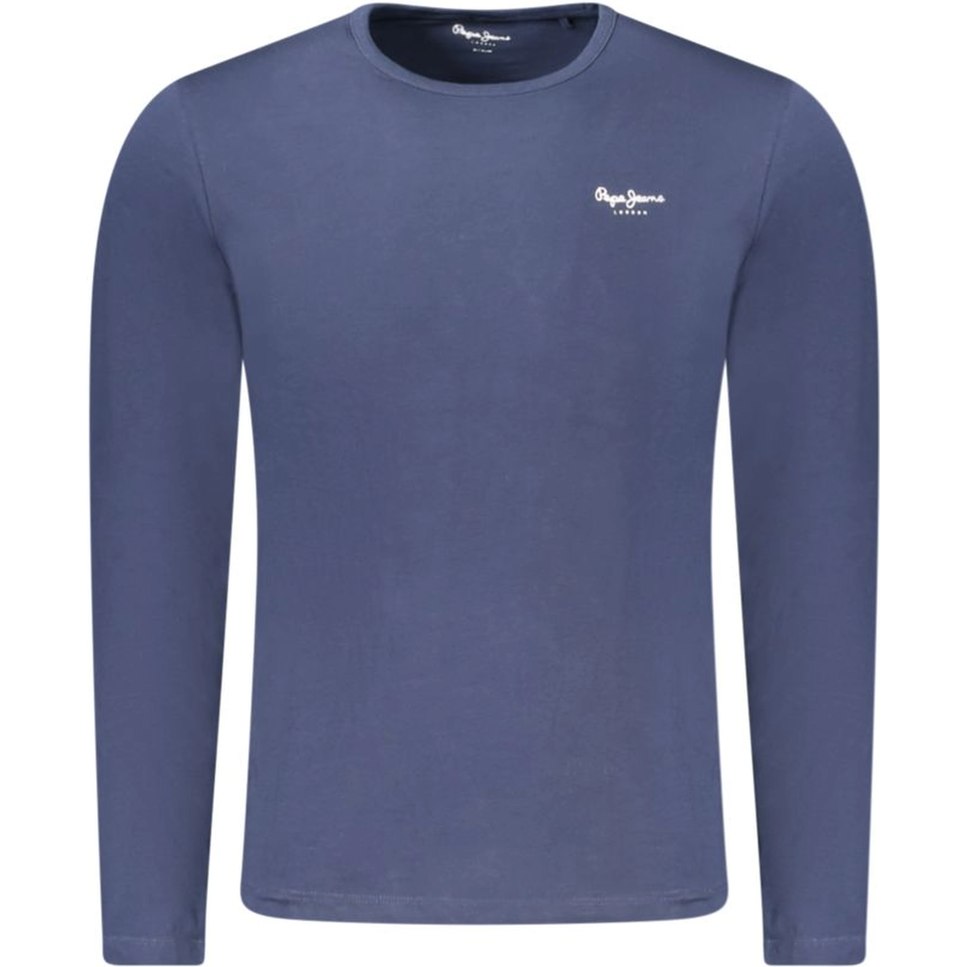 Blue Cotton Men T-Shirt