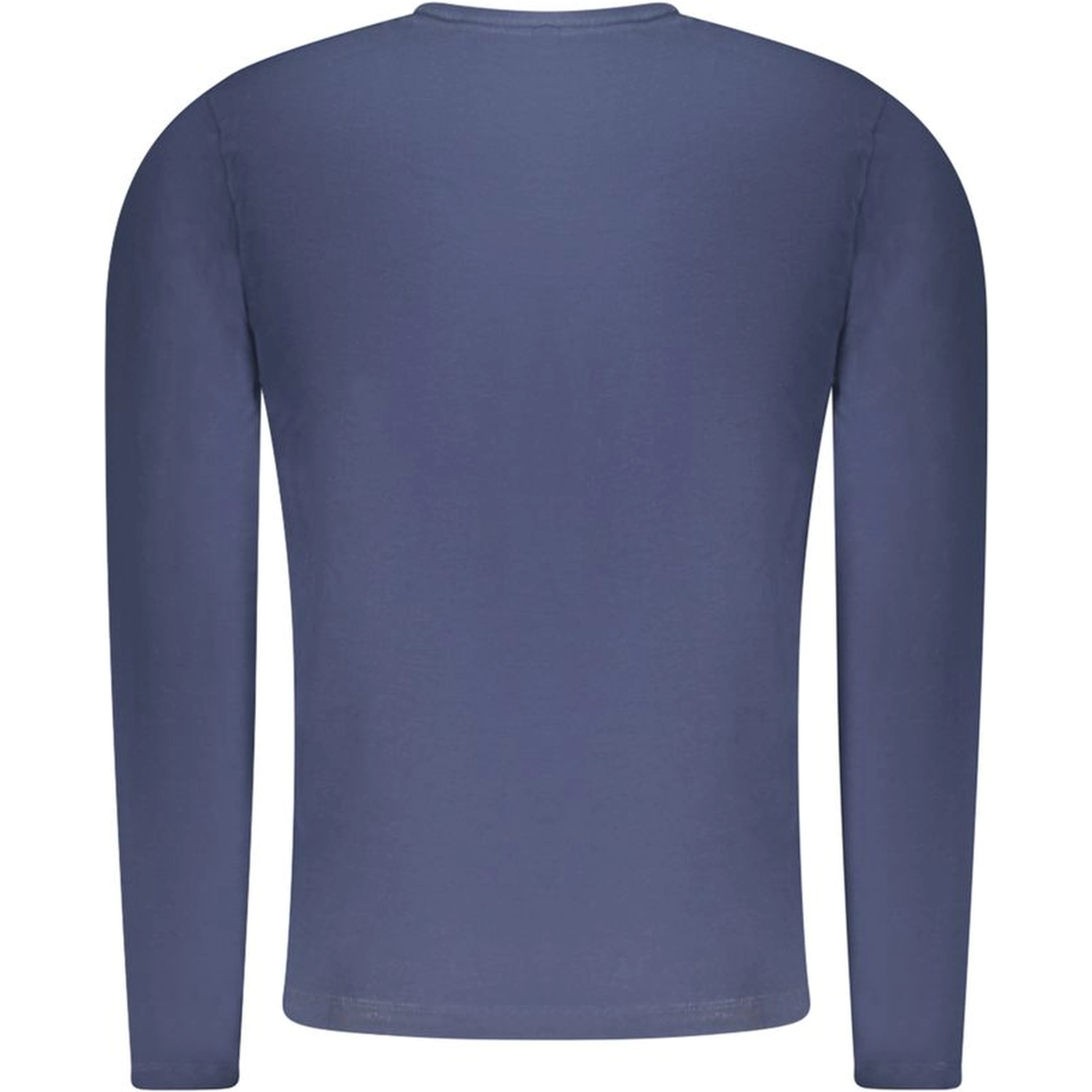 Blue Cotton Men T-Shirt