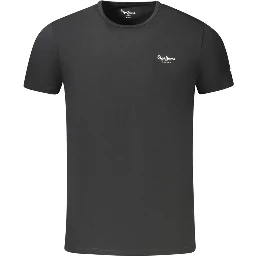 Black Cotton Mens T Shirt