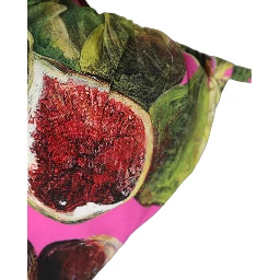 Fuchsia Pink Fig Print Beachwear Bikini Top