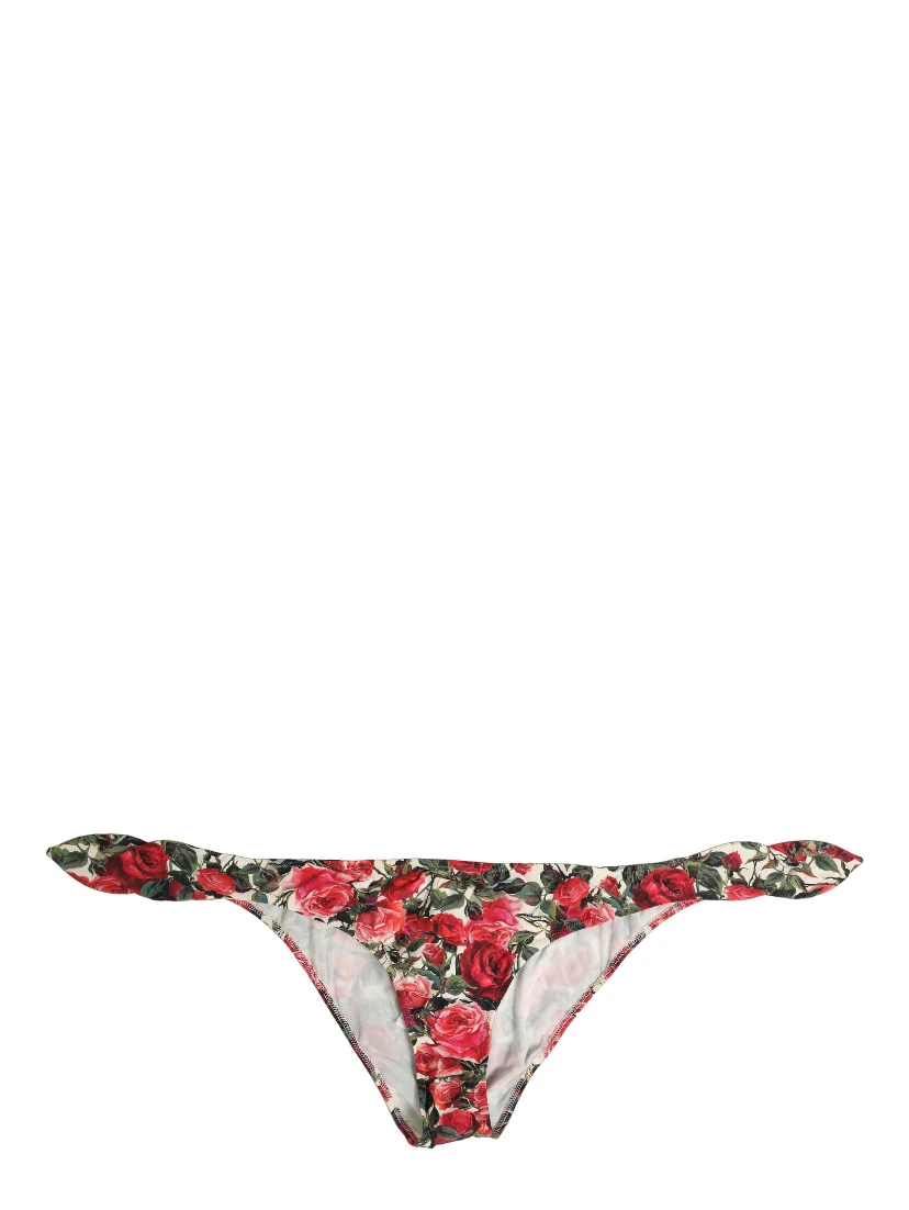 Multicolor Floral Print Beachwear Bikini Bottom