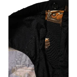 Black Car Print Swim Trunk Beachwear Swimwear