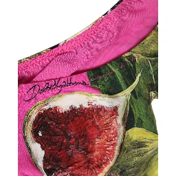 Fuchsia Pink Fig Print Beachwear Bikini Bottom