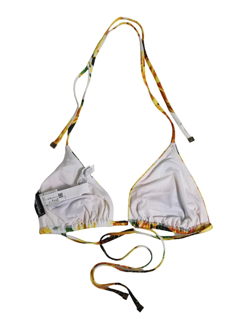 Multicolor Floral Halter Beachwear Bikini Top