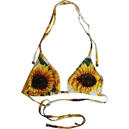 Multicolor Floral Halter Beachwear Bikini Top