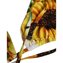 Multicolor Floral Halter Beachwear Bikini Top