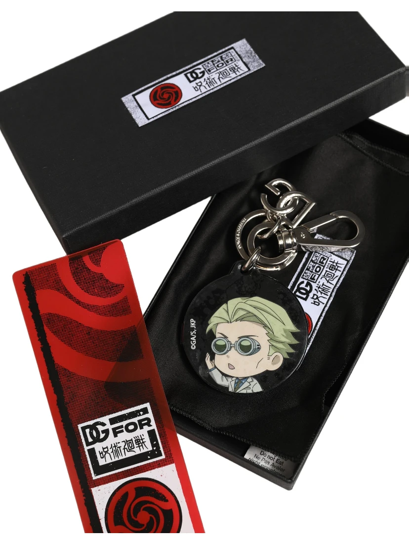 Black Kaisen Kento Nanami Charm Metal Keychain Keyring
