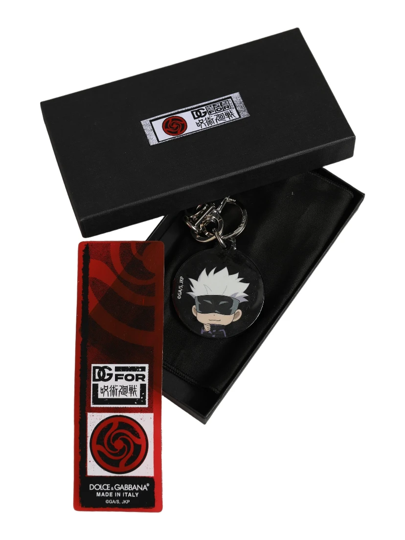 Black Kaisen Satoru Gojo Charm Metal Keychain Keyring