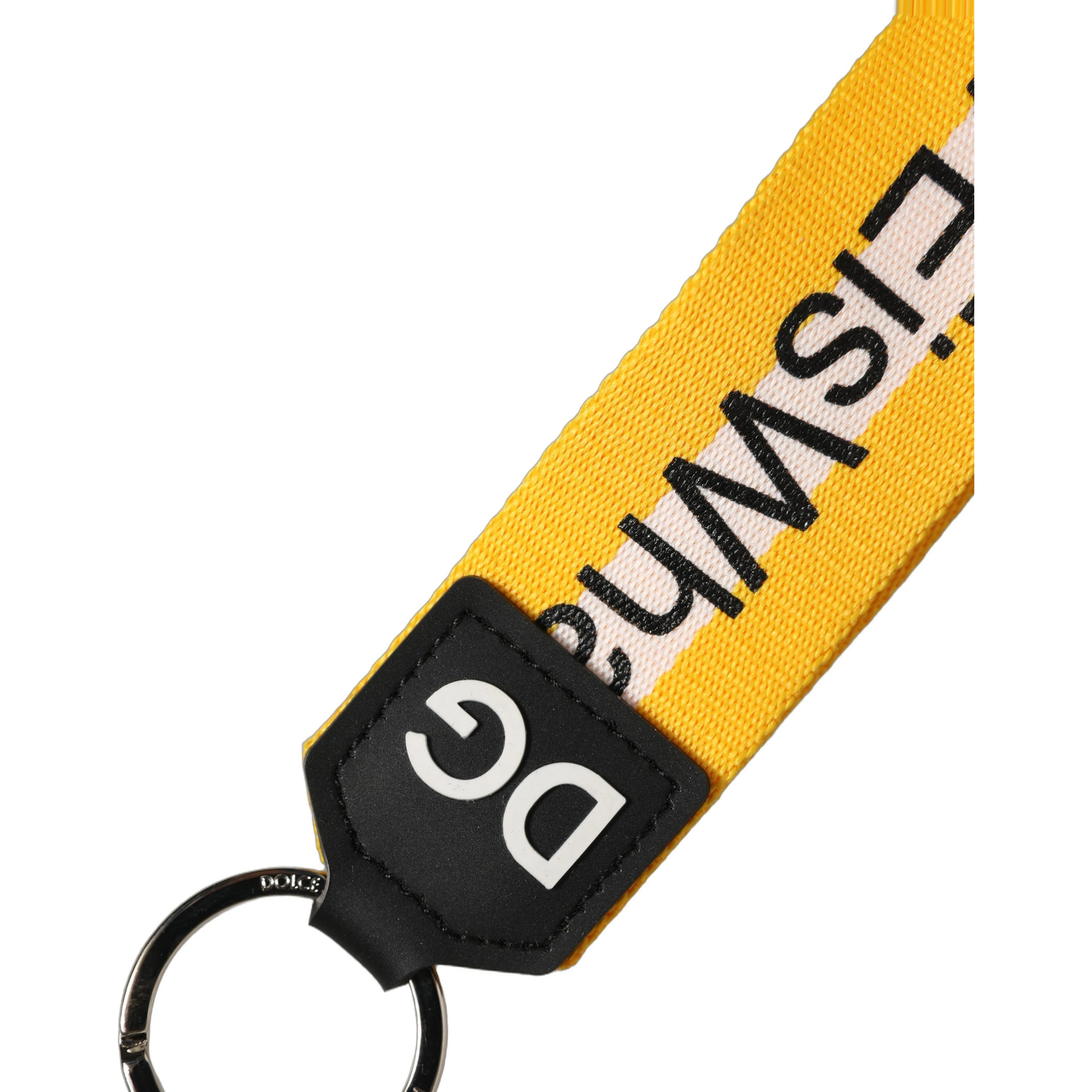 Multicolor Logo Polyester Brass Holder Keychain