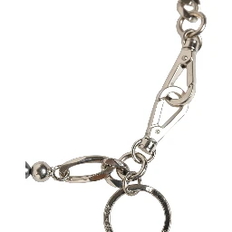 Silver Tone Chain Signature DG Logo Pendant Necklace