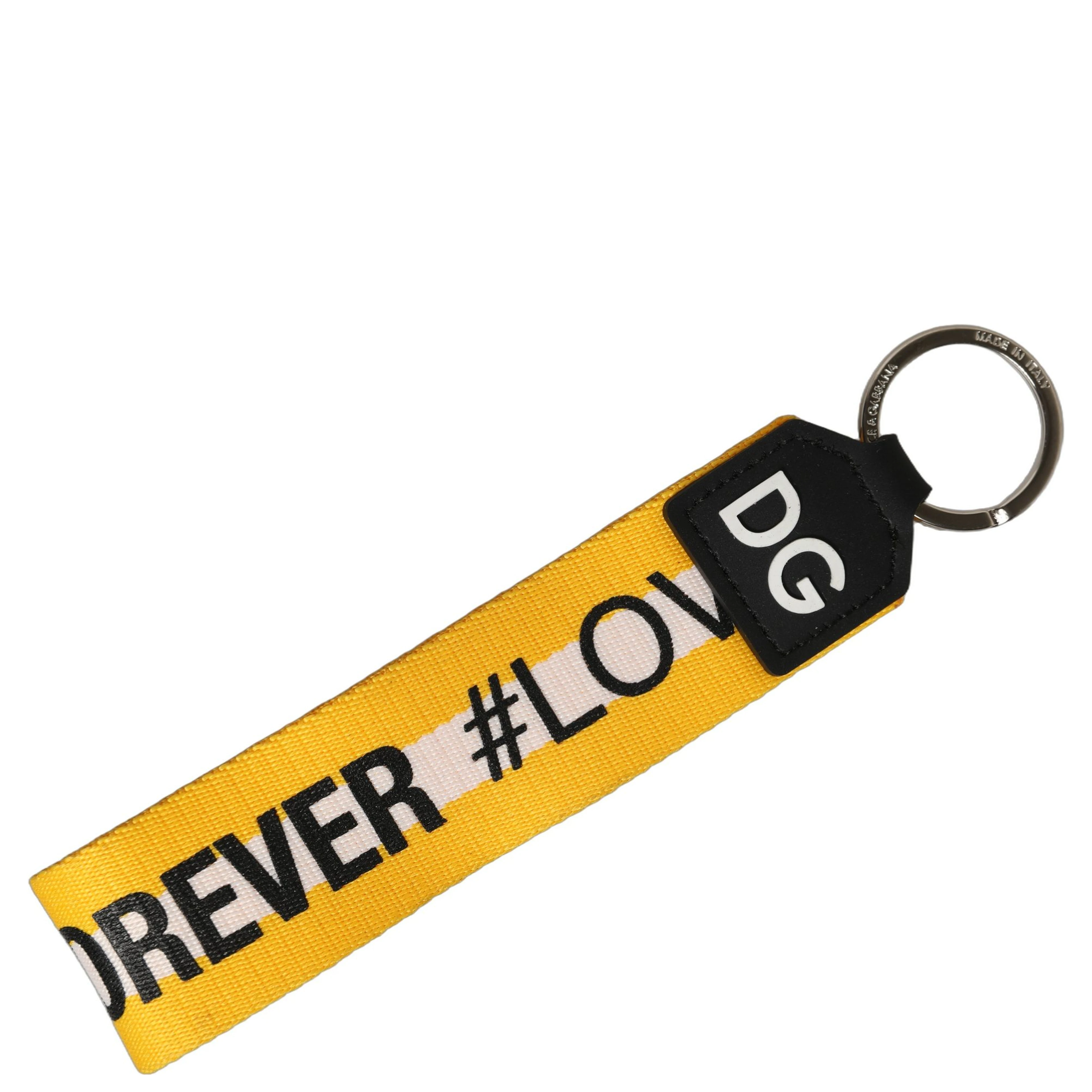 Multicolor Logo Polyester Brass Holder Keychain Keyring