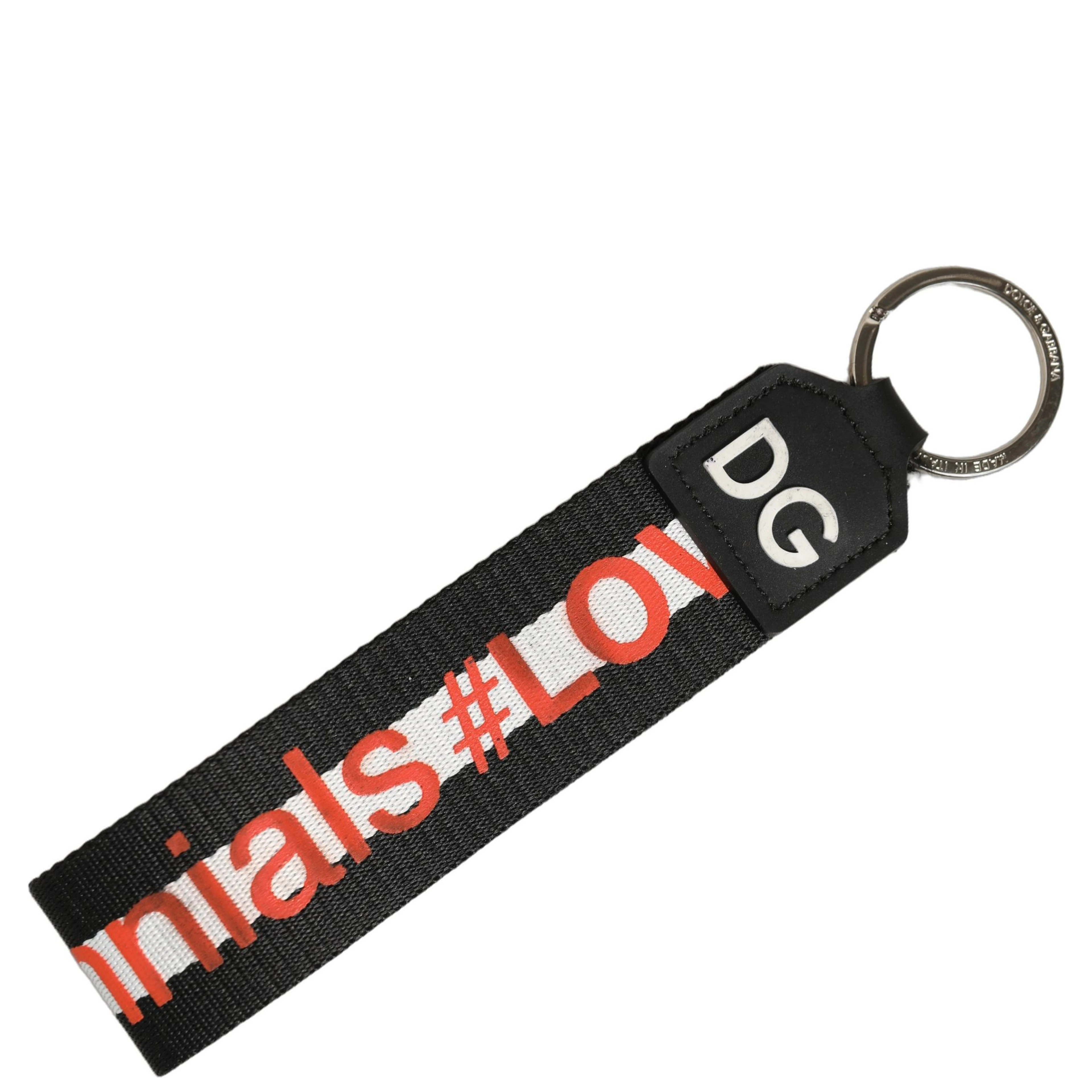 Multicolor Logo Polyester Brass Holder Keychain Keyring