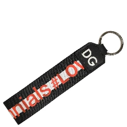 Multicolor Logo Polyester Brass Holder Keychain Keyring