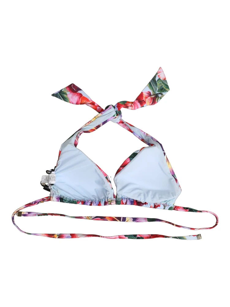 Multicolor Floral Triangle Beachwear Bikini Top alternative