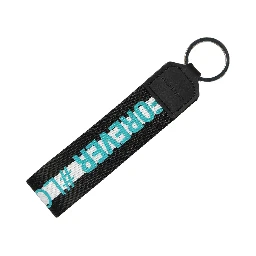 Multicolor Logo Polyester Brass Holder Keychain Keyring