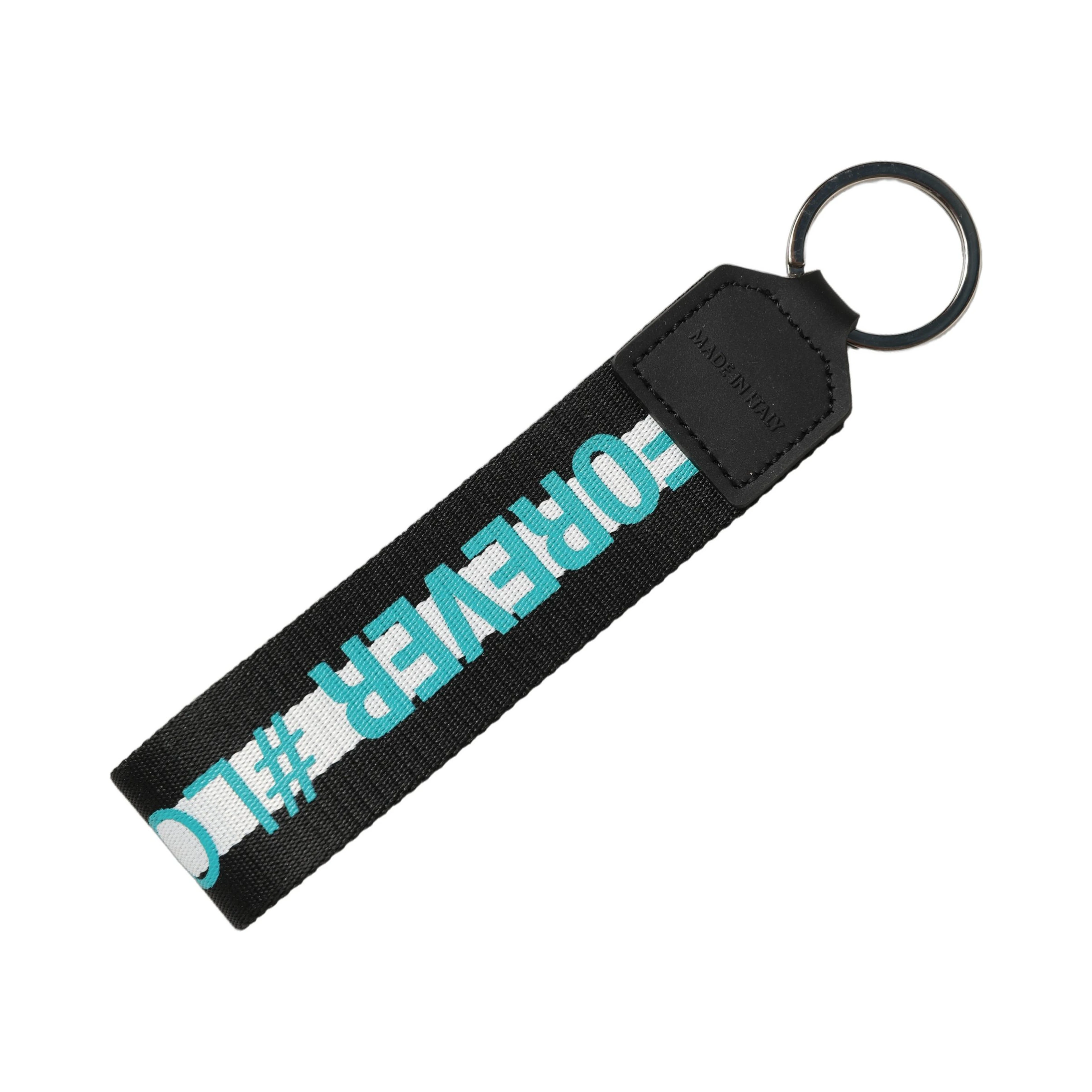 Multicolor Logo Polyester Brass Holder Keychain Keyring