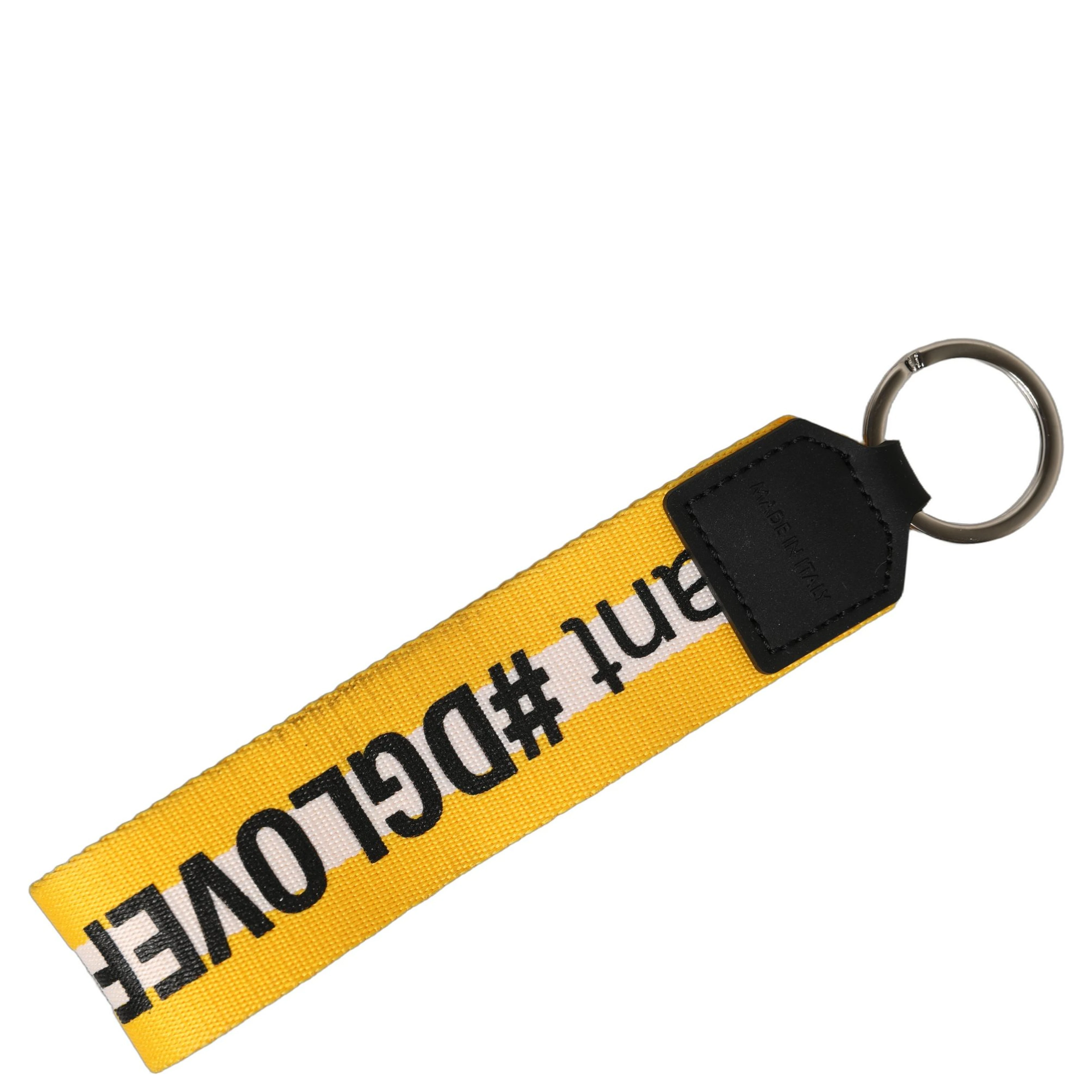 Multicolor Logo Polyester Brass Holder Keychain Keyring