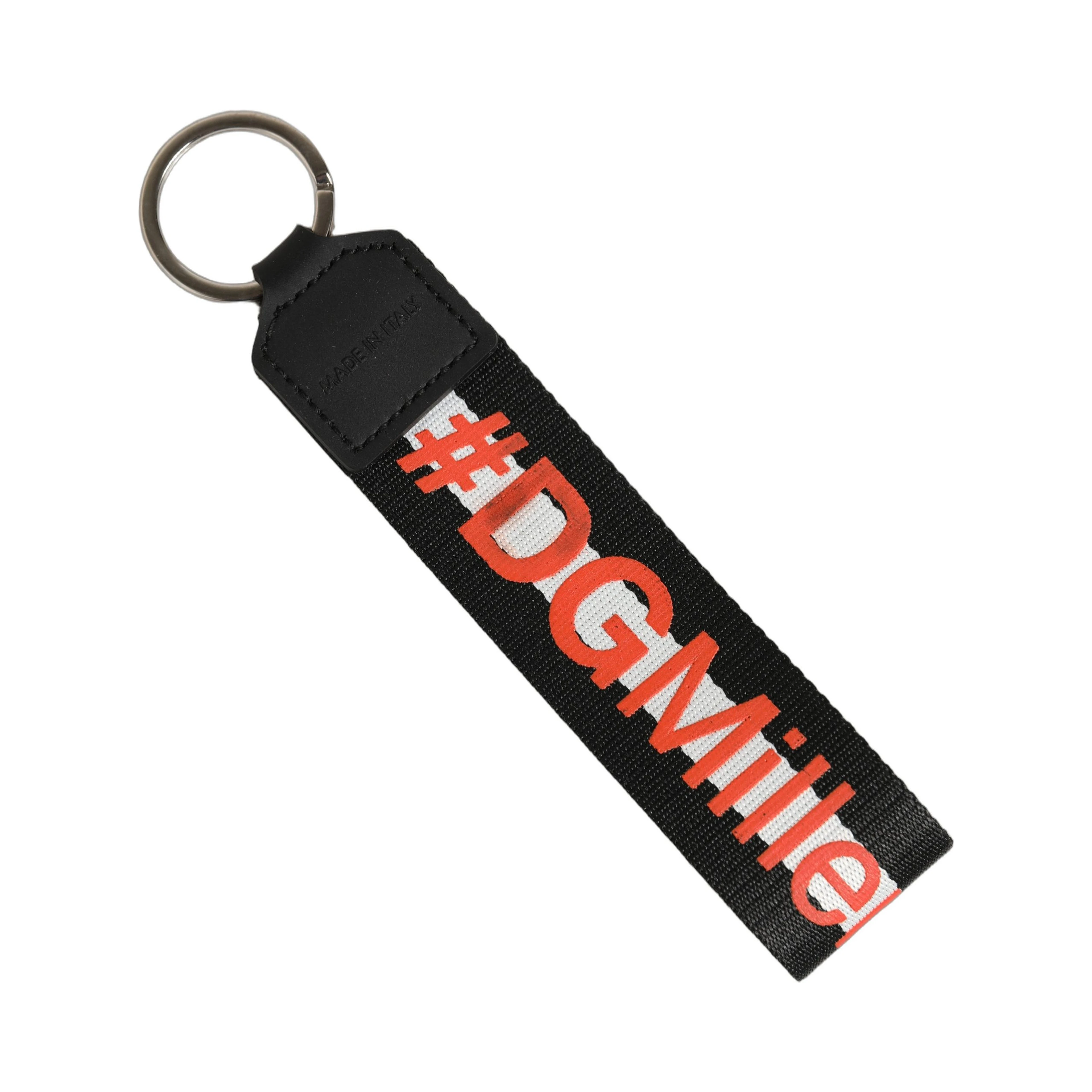 Multicolor Logo Polyester Brass Holder Keychain Keyring