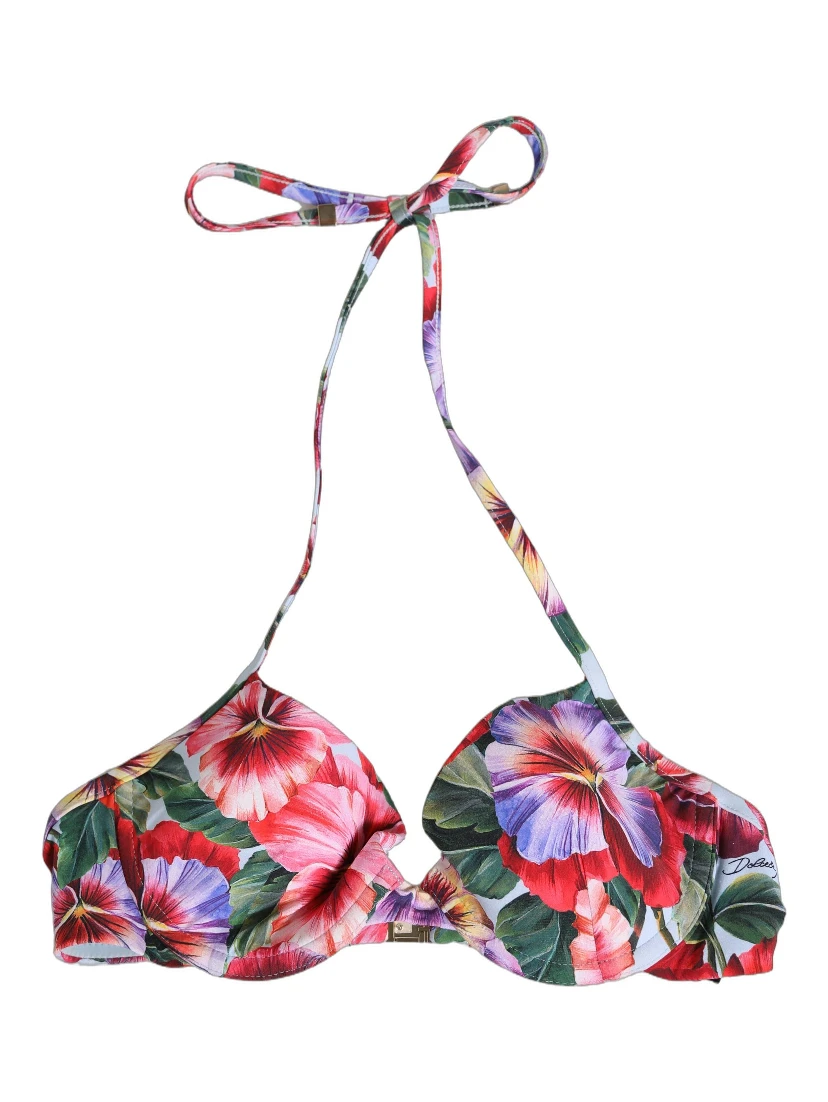 Top Multicolor Floral Print Beachwear Bikini