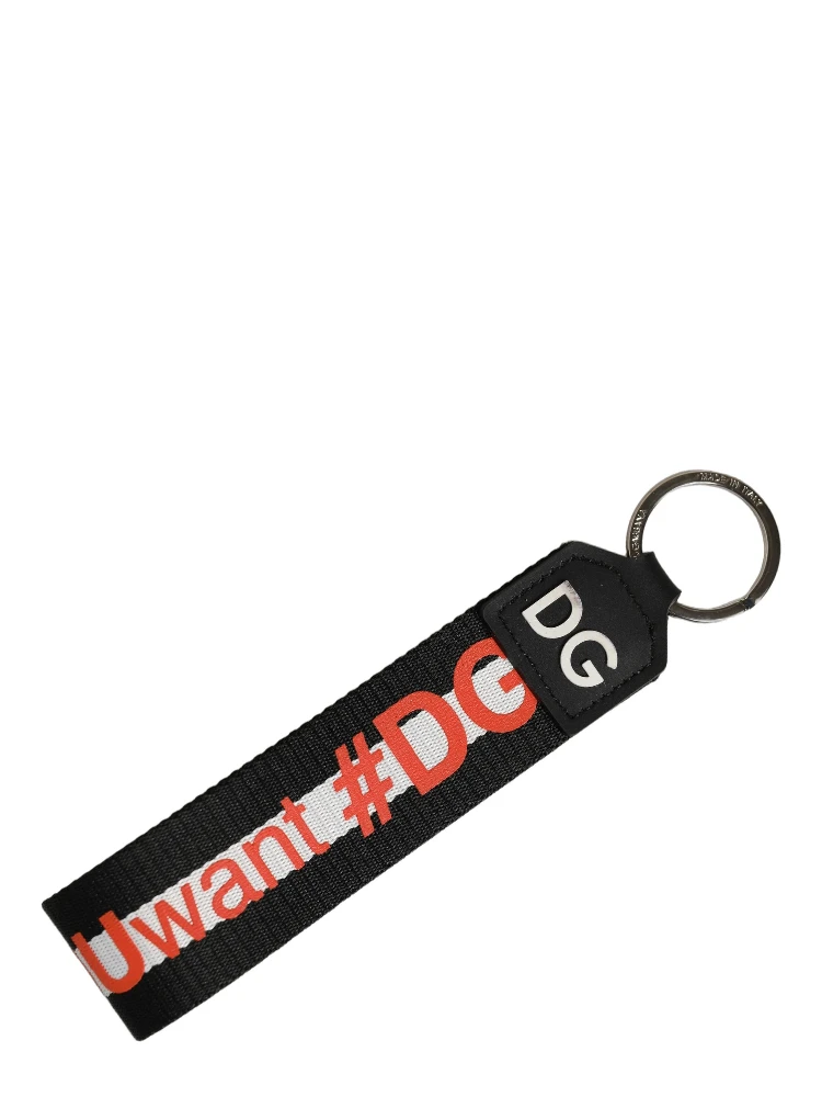 Multicolor Logo Polyester Brass Holder Keychain Keyring alternative