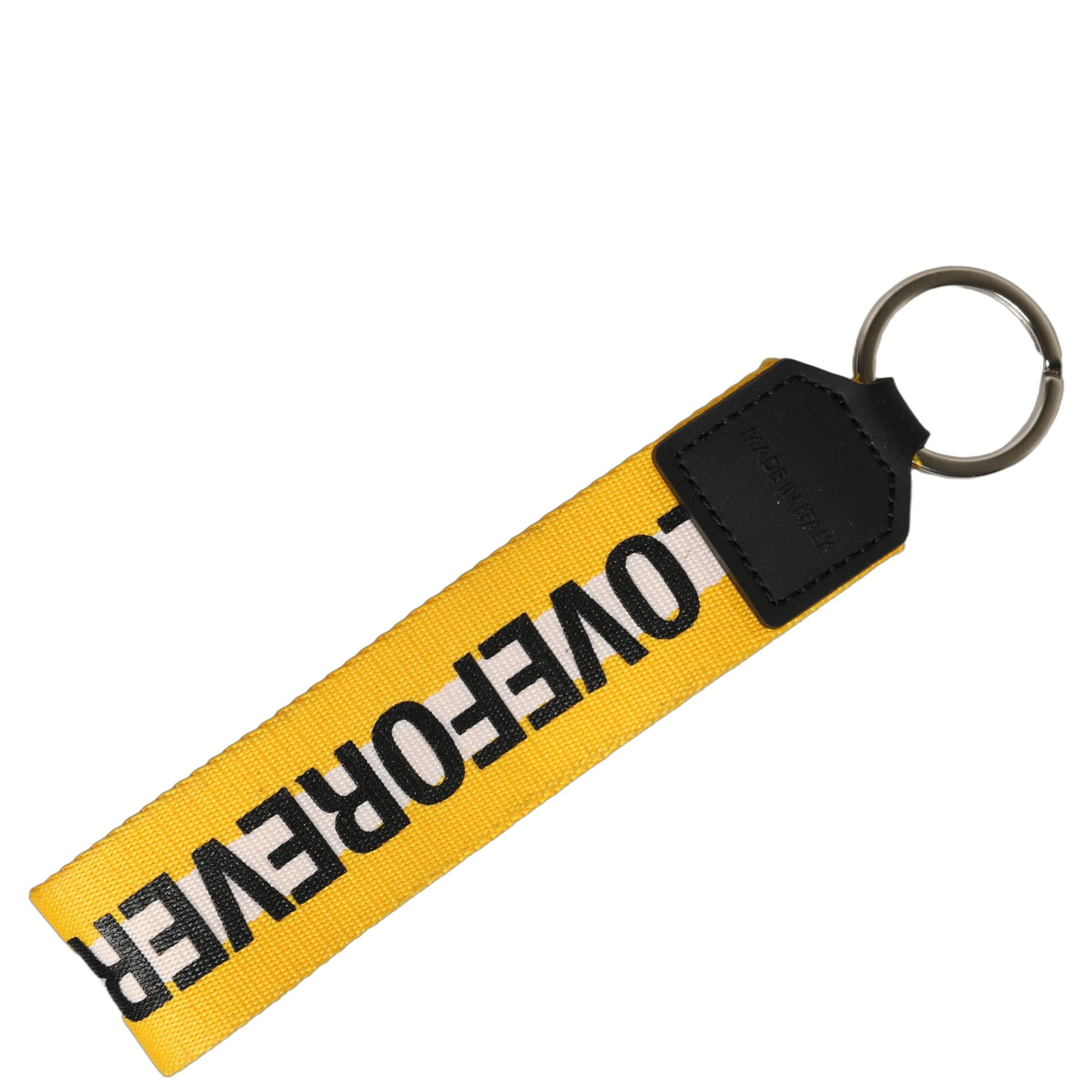 Multicolor Logo Polyester Brass Holder Keychain Keyring