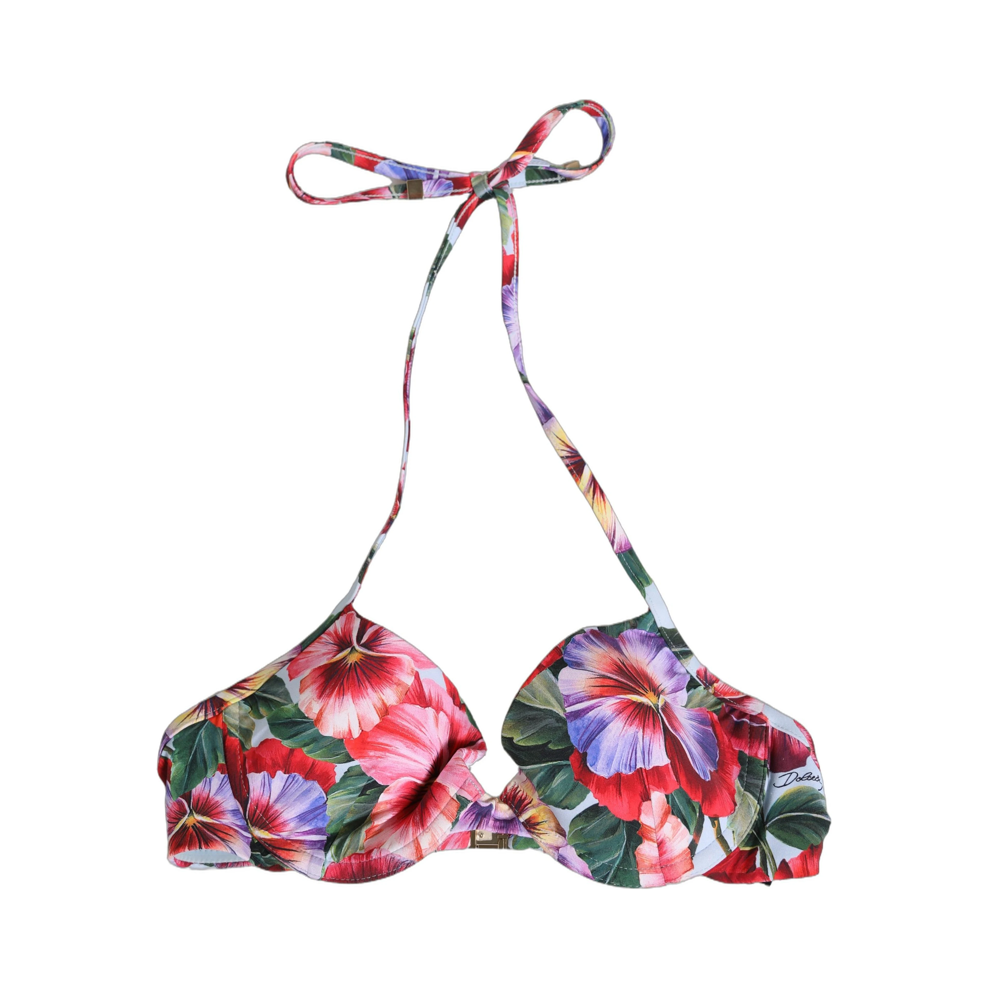 Top Multicolor Floral Print Beachwear Bikini