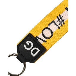 Multicolor Logo Polyester Brass Holder Keychain Keyring