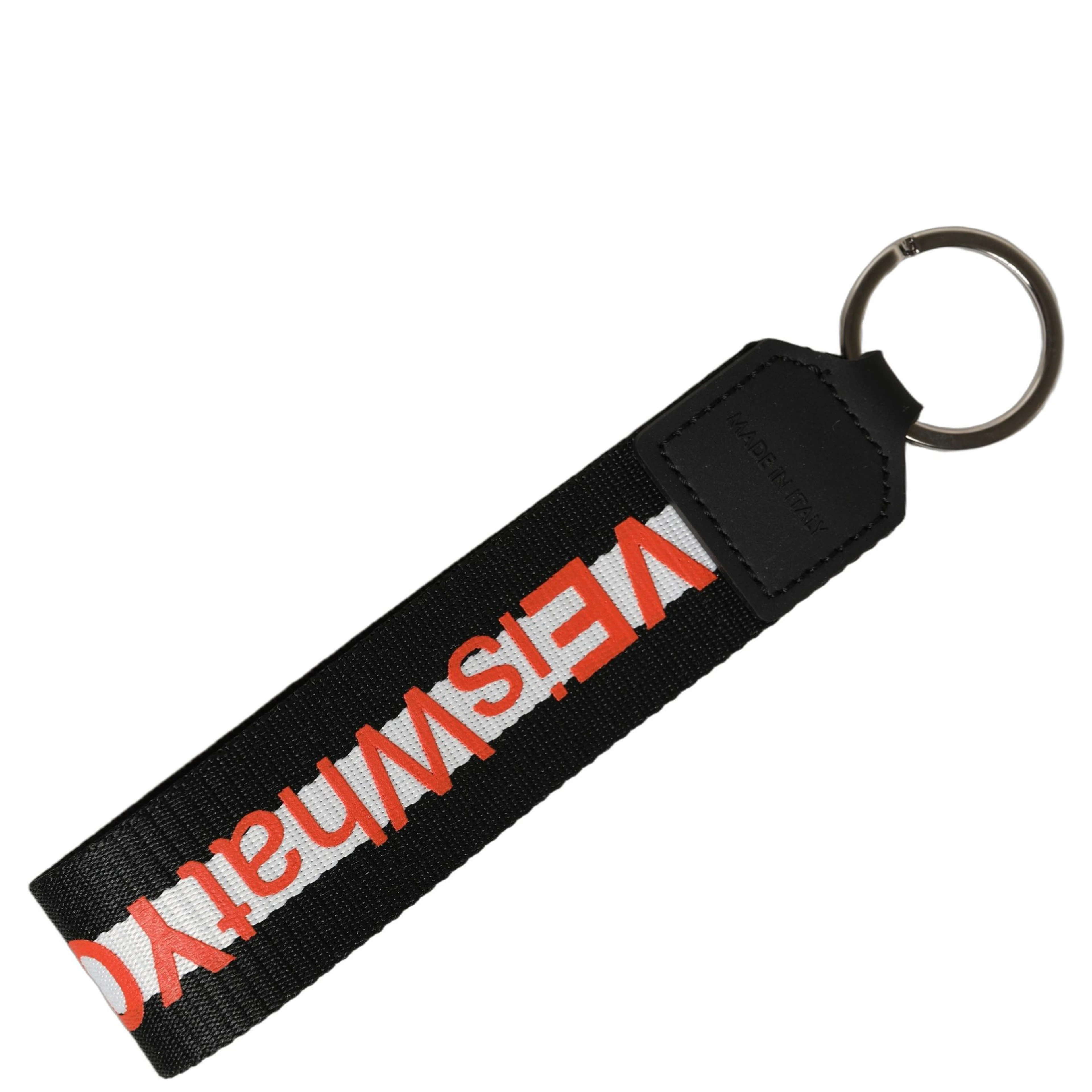 Multicolor Logo Polyester Brass Holder Keychain Keyring