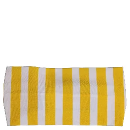 Yellow White Stripes Nylon Head Wrap One Size Headband