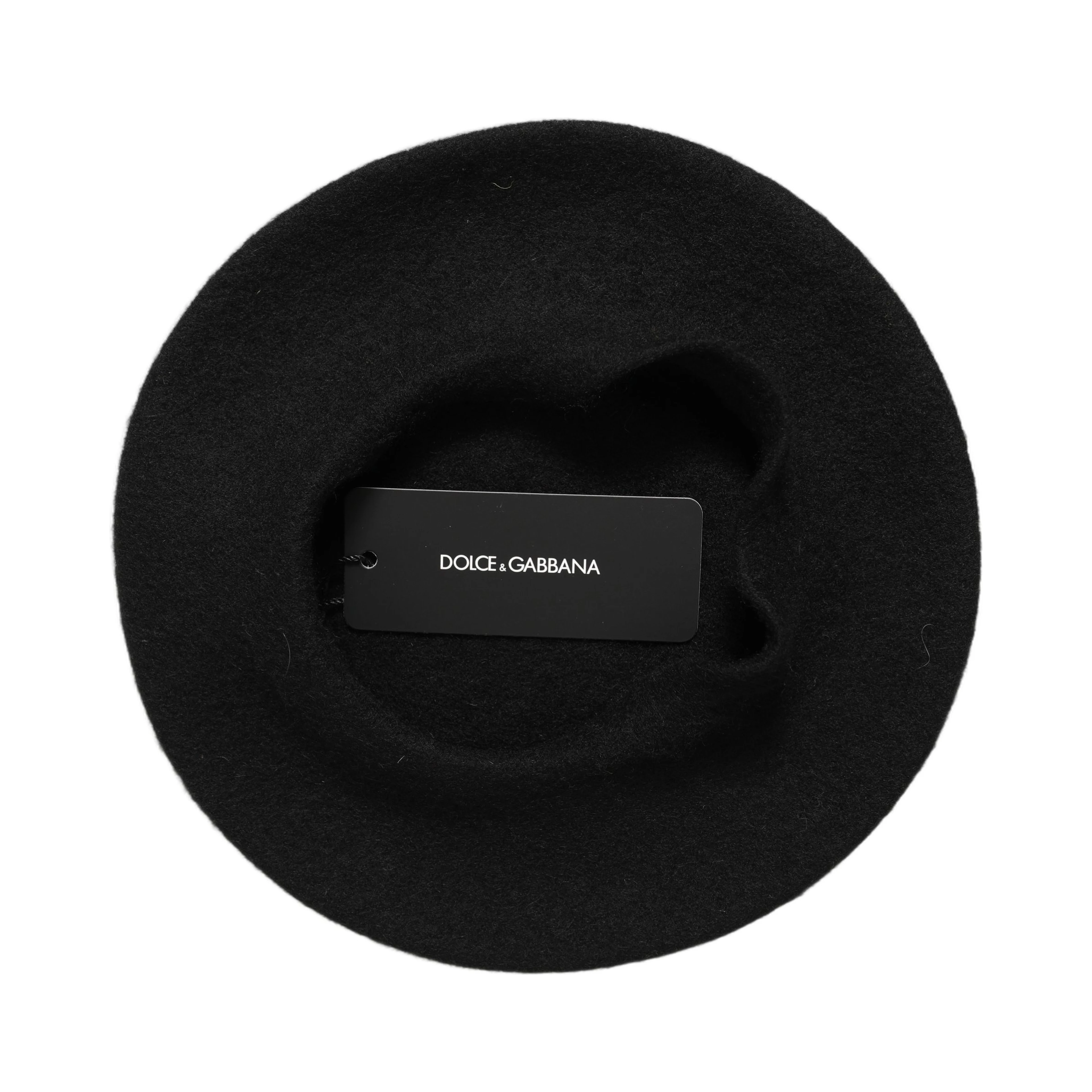 Black Wool French Style Beret Capello Hat