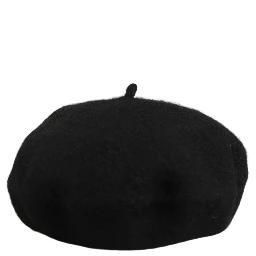 Black Wool French Style Beret Capello Hat