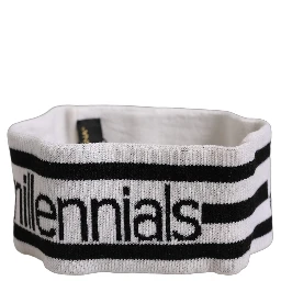 White Wool Knit #DGmillennials Head Band One Size Hat