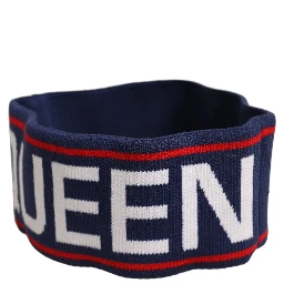 Navy Blue Wool Knitted D&G Queen Head Band One Size Hat