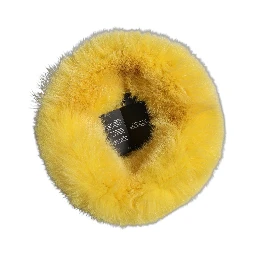 Yellow Fox Fur Womens Bucket Capello Hat
