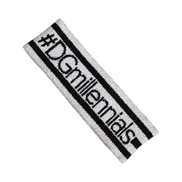 White Wool Knit #DGmillennials Head Band One Size Hat