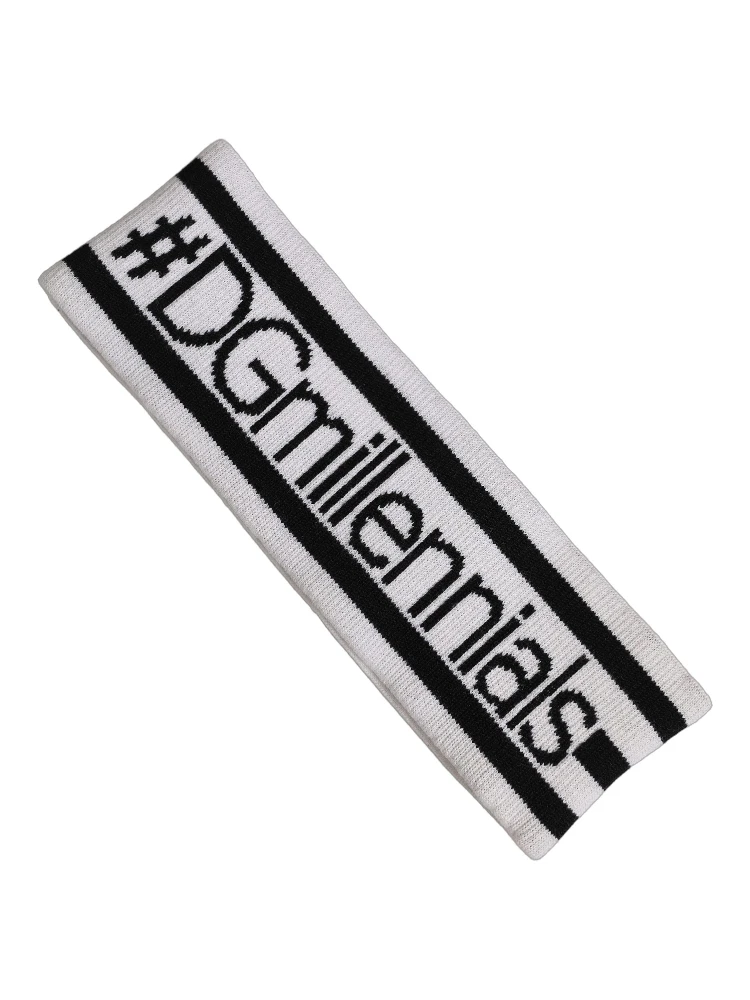 White Wool Knit #DGmillennials Head Band One Size Hat alternative