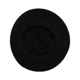 Black Wool French Style Beret Capello Hat